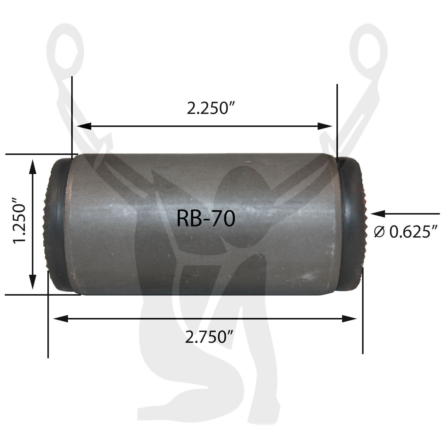 RB-70 Rubber Encased Bushing